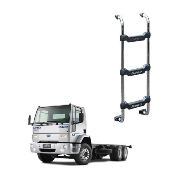 Escada Traseira Cargo 2008/09/10 3 Degraus Cromada 960mm