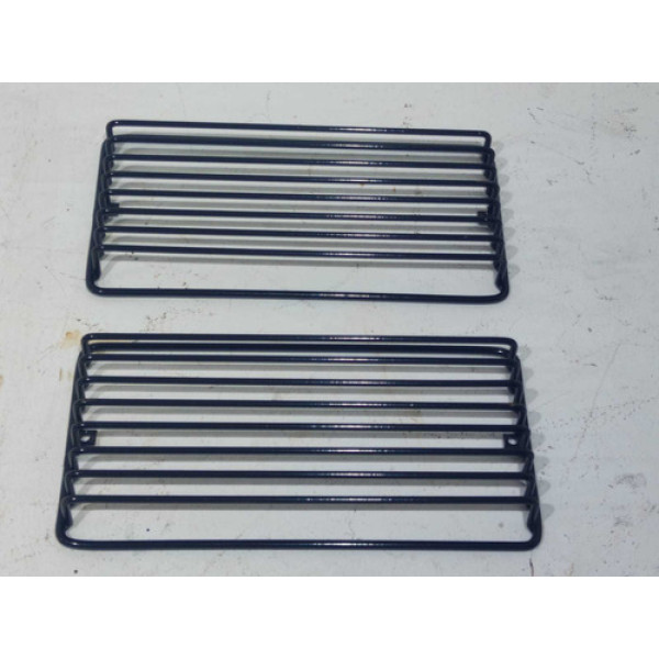 Par De Protetor De Farol Preto Fixa Scania 113 R Sc303