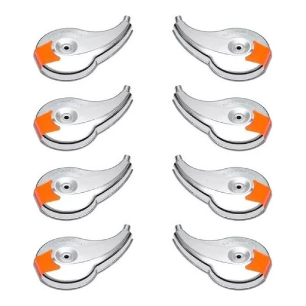 Calotinha Cromada Plástica Refletiva Laranja Rodoar C/08un