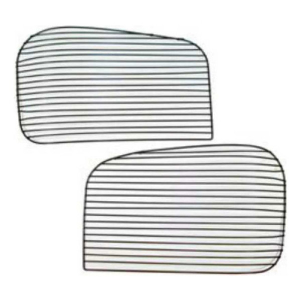  Par Grade Protetora Preta Farol Principal  Mb Axor - Mb131