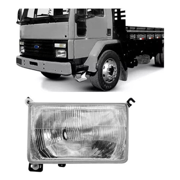 Farol Ford Cargo 91 A 2000 Esquerdo Foco Simples Orgus Fd115