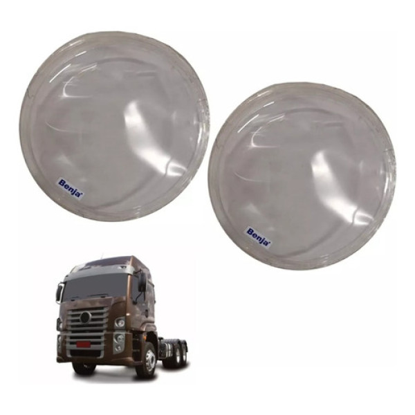 Protetor Farol Vw Const 2006 Truck Cavalo (redondo) 4 Peças