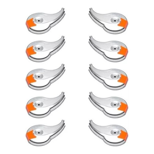 Calotinha Rodoar Cromada  Refletivo Com 10 Peças