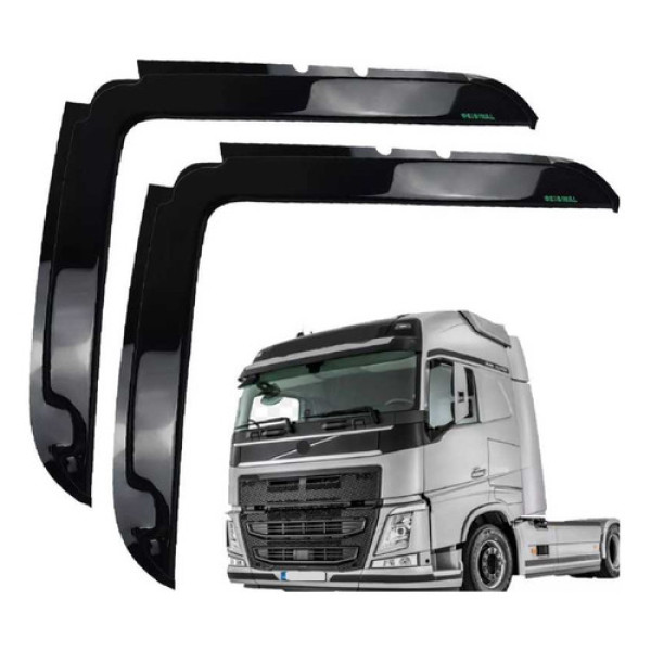 Calha De Chuva Volvo Fh Modelo 2010 Acrílico - 2318