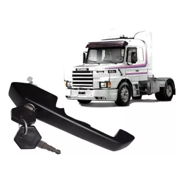Maçaneta Externa Porta C/ Chave Scania 112 113 - Esquerdo