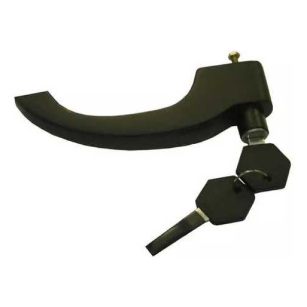 Macaneta Externa Preta Porta Esquerda Scania 111