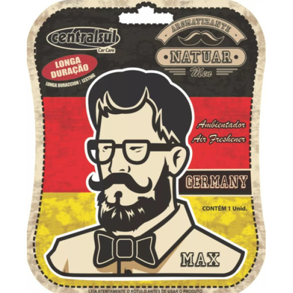 Aromatizante Miniatura Men Germany Max Central Sul Car Care
