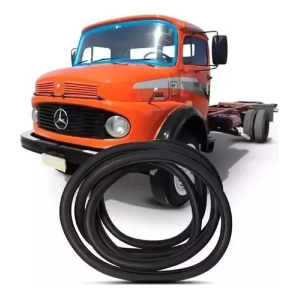 Borracha Parabrisa Mb 1313 1513 Cab.alta Aba Larga