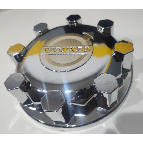 Capa Cubo De Roda Cromado Dianteiro  Volvo Fh 08 Furos