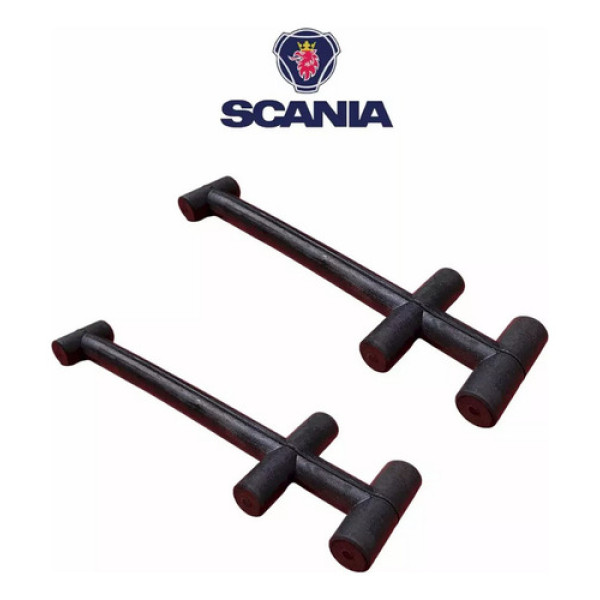 Kit 2 Presilha Da Tampa Da Caixa Bateria Scania T 113 366595