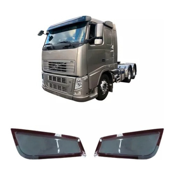 Protetor Farol Milha Volvo Fh 2010 - Fumê