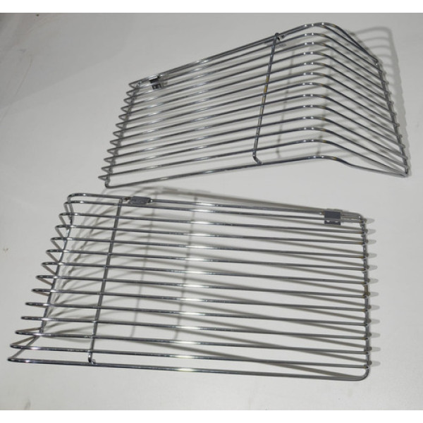 Grade Protetora Farol Com Pisca Cromada Volvo Novo - Vl505