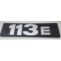 Emblema Numeral Letreiro Lateral 113e Scania Cód. 384103e