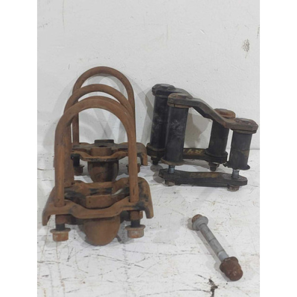 Kit Grampos Jumelo Feixe Mola Ford Ranger 2.5 2015