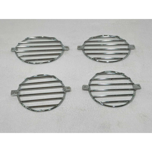 Grade Protetora Farol Aux Scania 2008 Highline Cromada Sc343