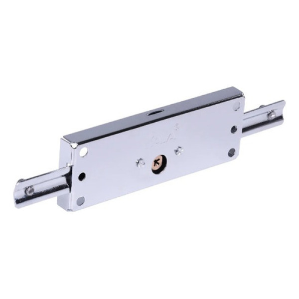 Fechadura Tetra Com Chave P/ Porta Enrolar  Cromada - Kala