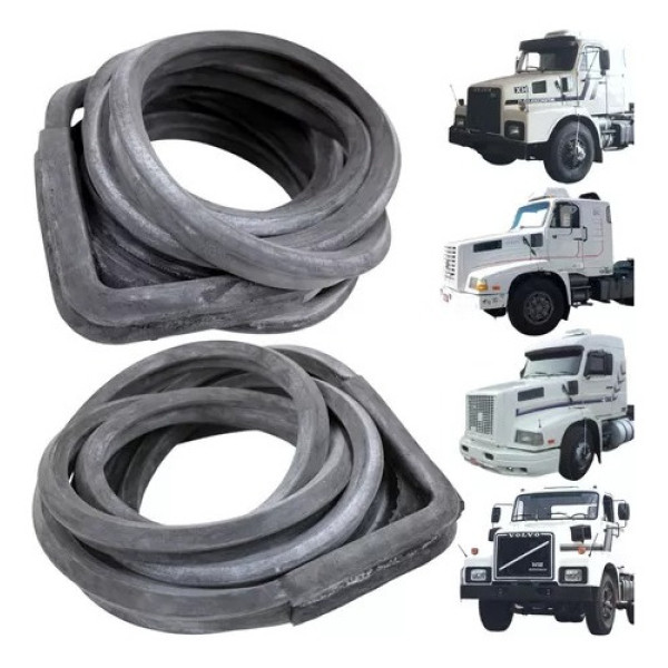 Par Borrachas De Portas Fixa Volvo 93/98 Esponja - 39500 