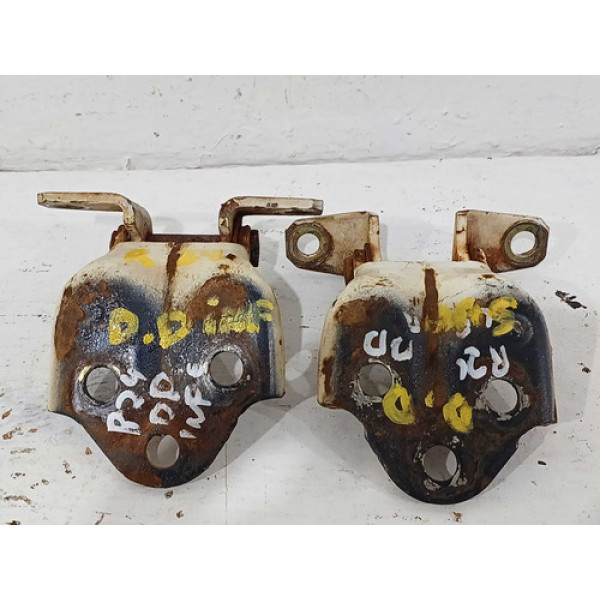 Par Dobradiça Porta Dianteira Direita L200 Quadrada Original