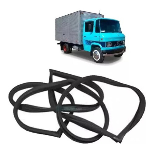 Borracha Guarnicao Parabrisa Mb L608 708 Antigo 