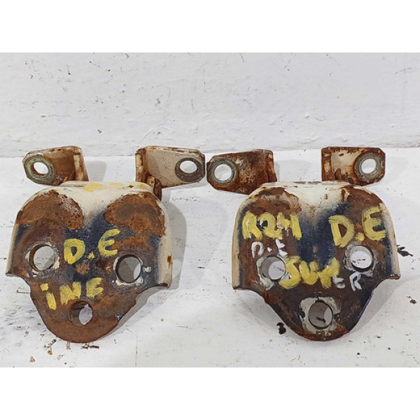 Par Dobradiça Porta Dianteira Esquerda L200 Quadrada Orig