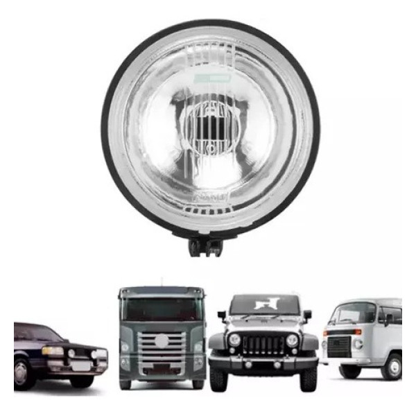 Farol Milha H3 Auxiliar Redondo Universal 110mm 